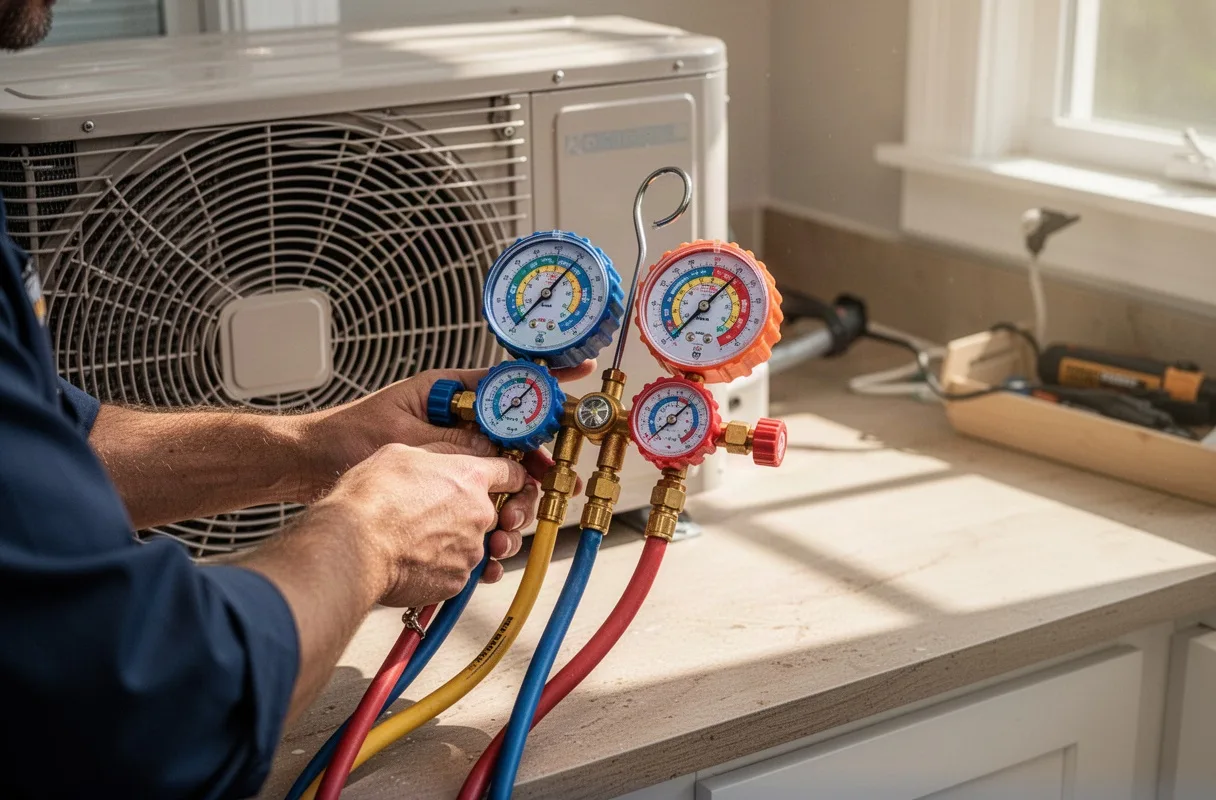 AC Regassing & Refrigerant Top-Up